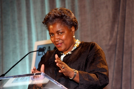 Donna Brazille at the ERA lunch